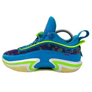 Nike Air Jordan 36 SE DN4195-430 Shoes Mens Size 7.5 Blue Neon Pink Sneakers